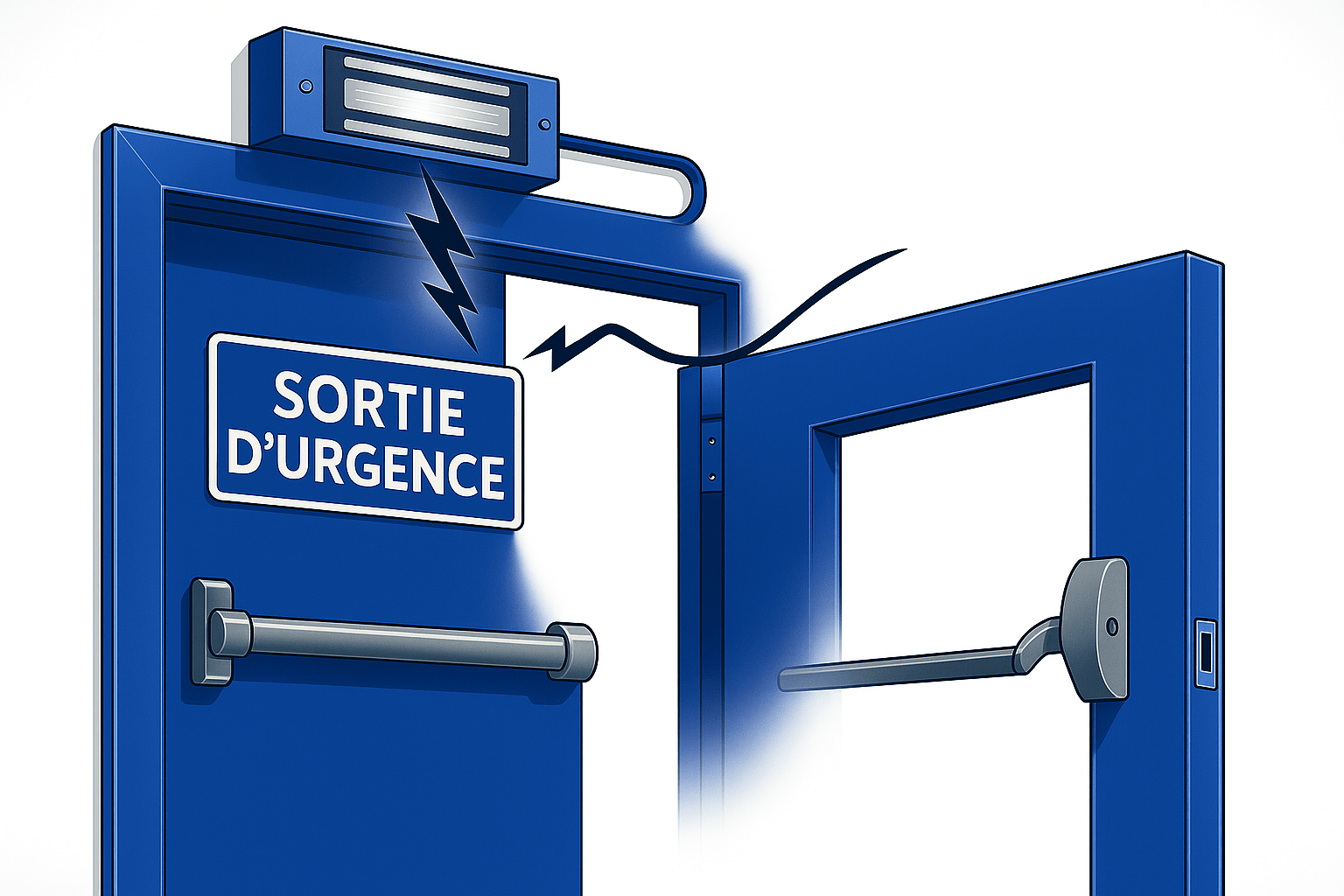 Ventouses à rupture de courant fail safe..
