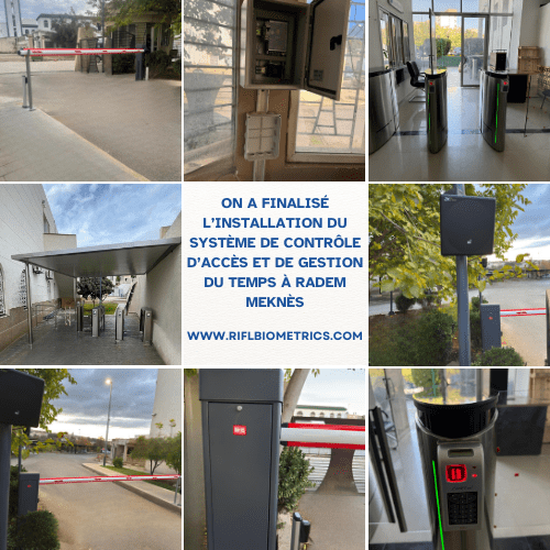 On a finalisé l’installation du système de contrôle d’accès et de gestion du temps à RADEM Meknès