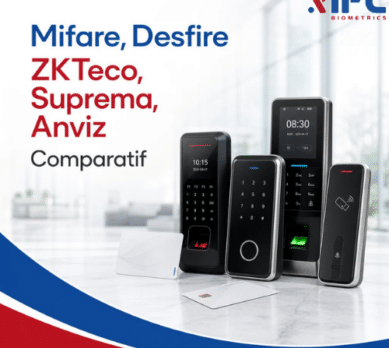 Mifare, Desfire, ZKTeco, Suprema, Anviz : comparatif