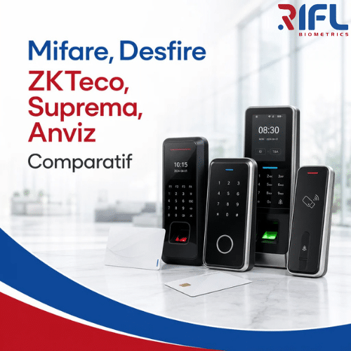 Mifare, Desfire, ZKTeco, Suprema, Anviz : comparatif