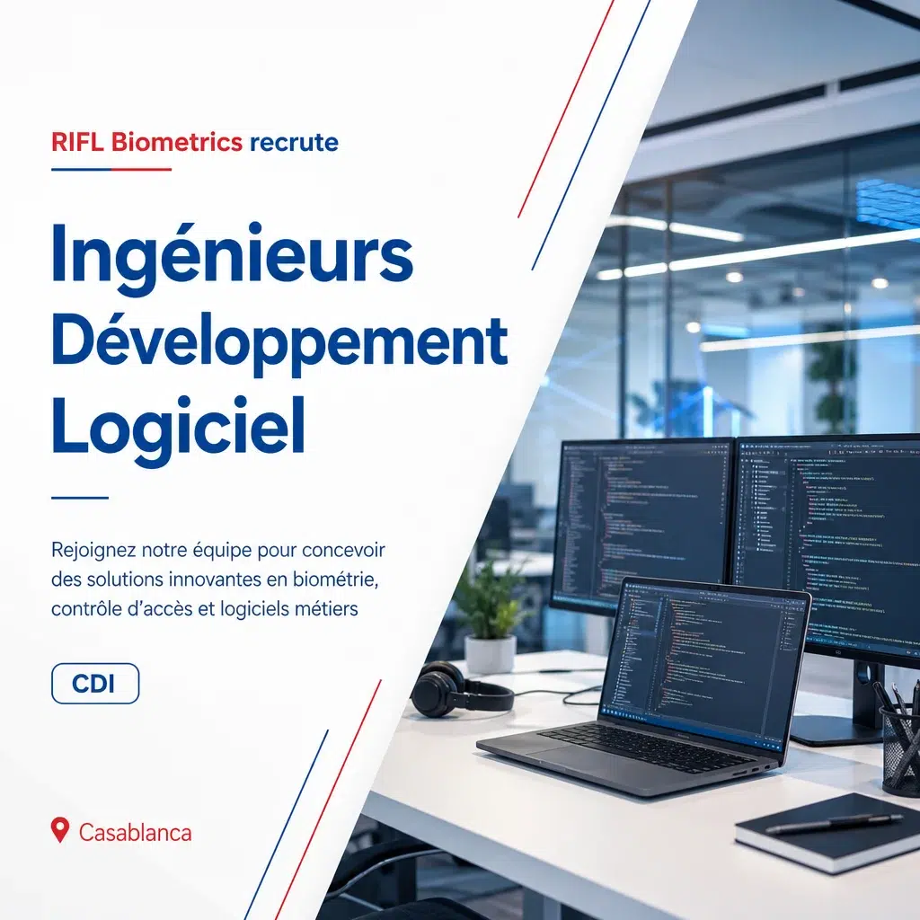 RIFL BIOMETRICS recrute des Ingénieurs Développement Logiciel expérimentés en CDI